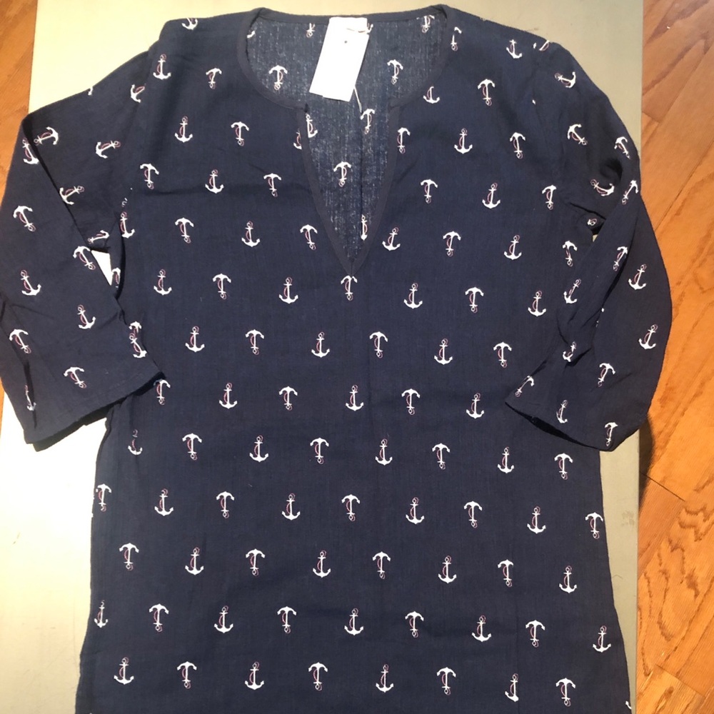 J.crew swim cover-up tunic dress xxs